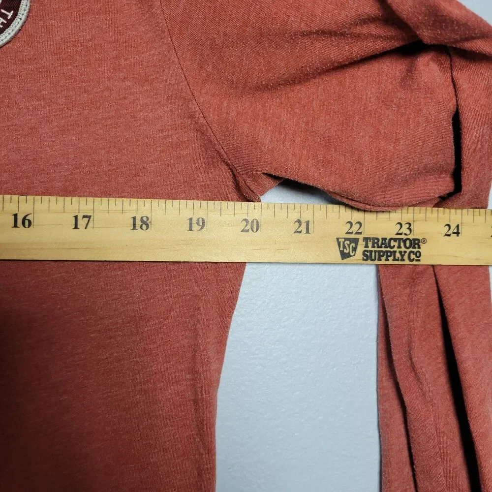 The North Face Mens S Rust Long Sleeve Shirt Expedition Gorpcore Earthy Hiking